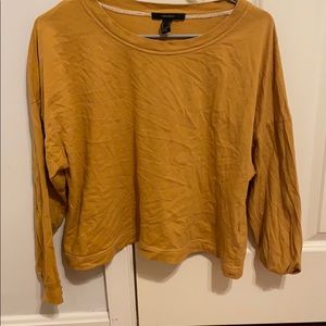 mustard yellow loose long sleeve
